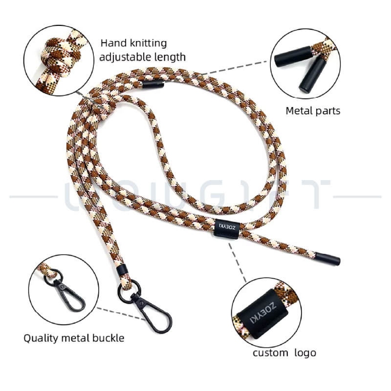 可拆式編繩手機掛繩．客製 LOGO 手機頸掛繩