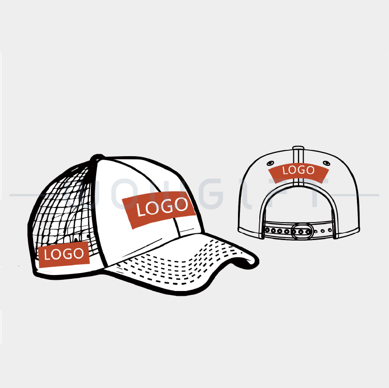 麂皮運動網帽．企業活動帽