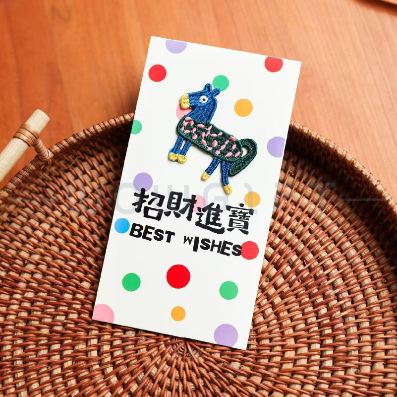 立體刺繡紅包袋客製．新春壓歲錢袋．企業年節禮贈