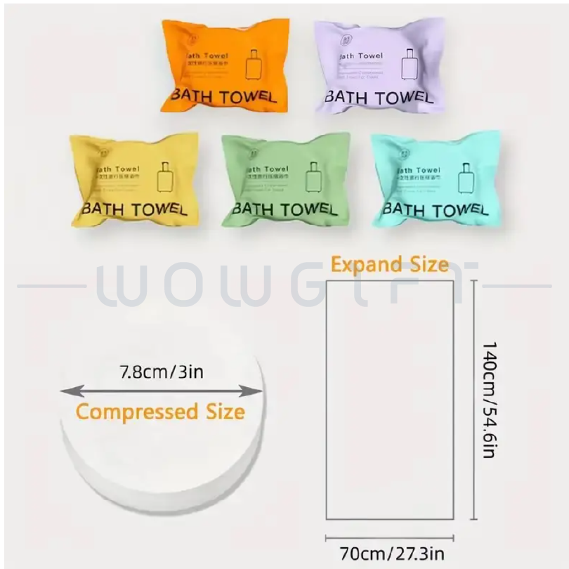 旅用壓縮浴巾