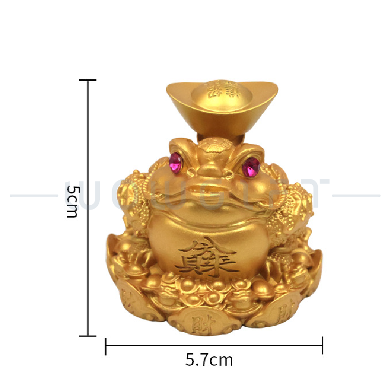 金蟾招財擺件．沙金轉運小擺飾．新年開運禮