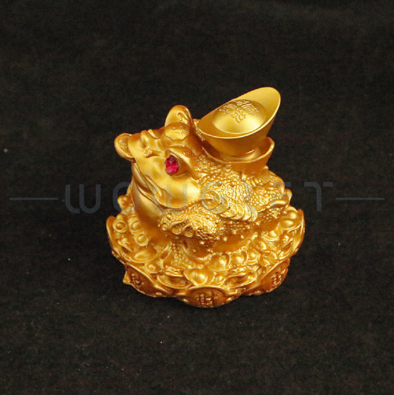 金蟾招財擺件．沙金轉運小擺飾．新年開運禮