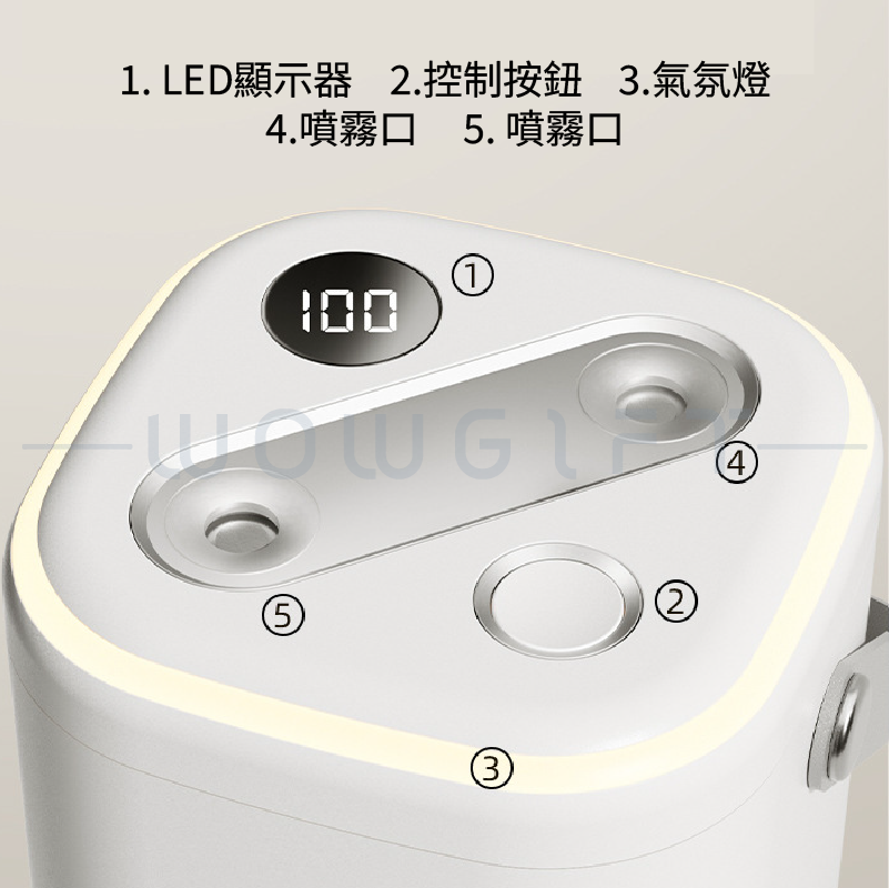 客製智能加濕器．米家APP連動．桌面香氛加濕機