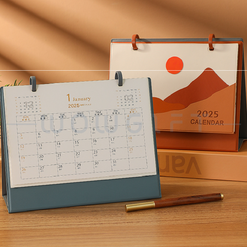 皮質桌曆筆記本禮盒客製，商務文創