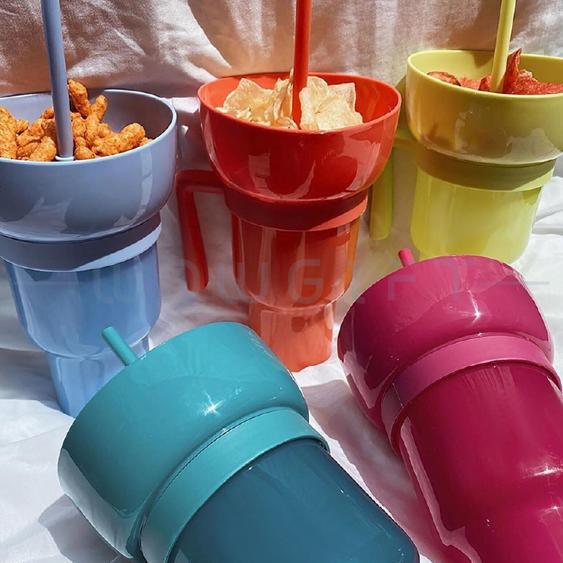 爆米花飲料二合一客製．吸管手柄 ‧ 活動零食杯