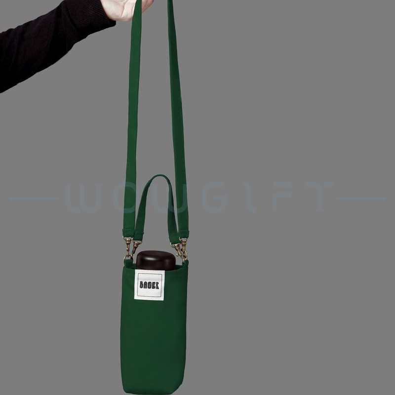 帆布斜背咖啡杯手提袋客製．客製飲料提袋