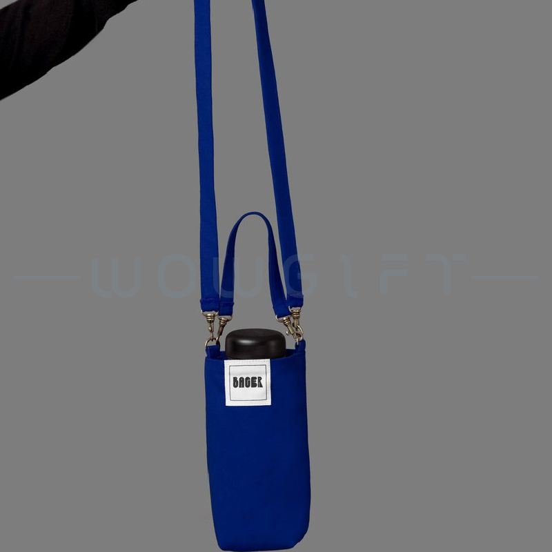 帆布斜背咖啡杯手提袋客製．客製飲料提袋