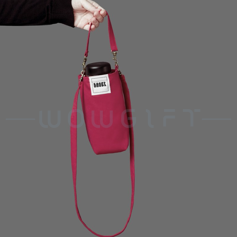 帆布斜背咖啡杯手提袋客製．客製飲料提袋