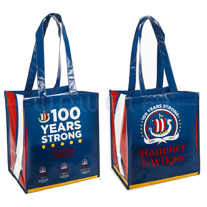 客製覆膜不織布側邊購物袋．環保提袋．品牌宣傳袋