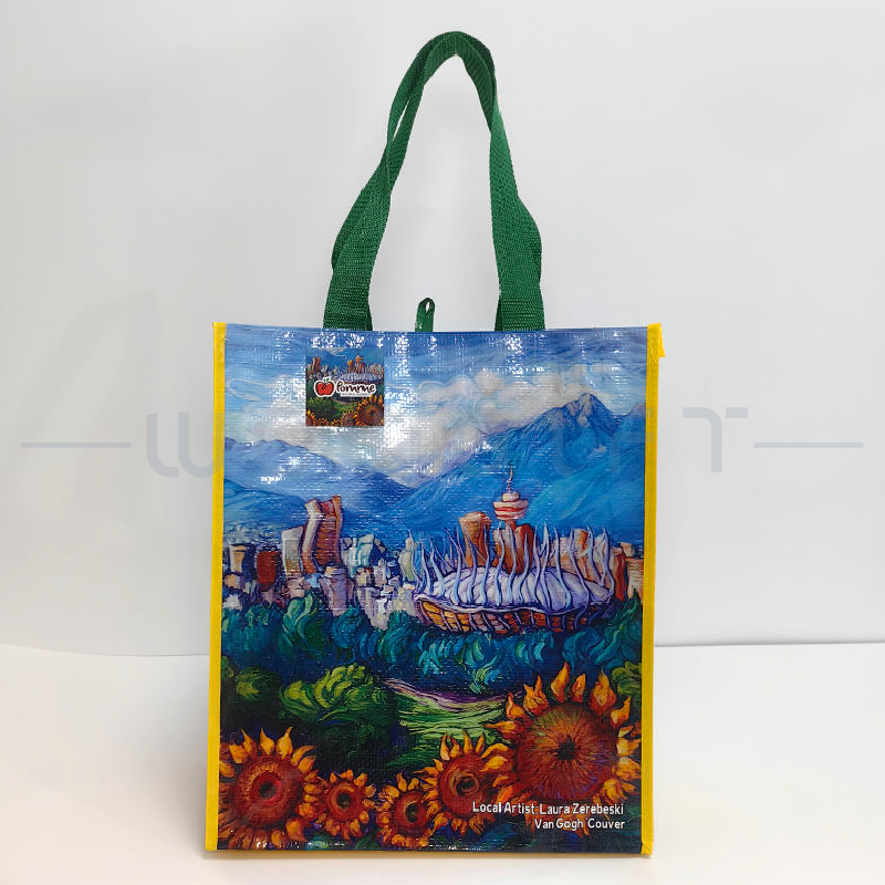 客製覆膜不織布側邊購物袋．環保提袋．品牌宣傳袋