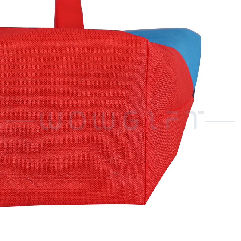 客製拼色不織布提袋．撞色設計購物袋．品牌活動贈品