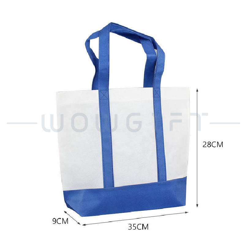 客製拼色不織布提袋．撞色設計購物袋．品牌活動贈品