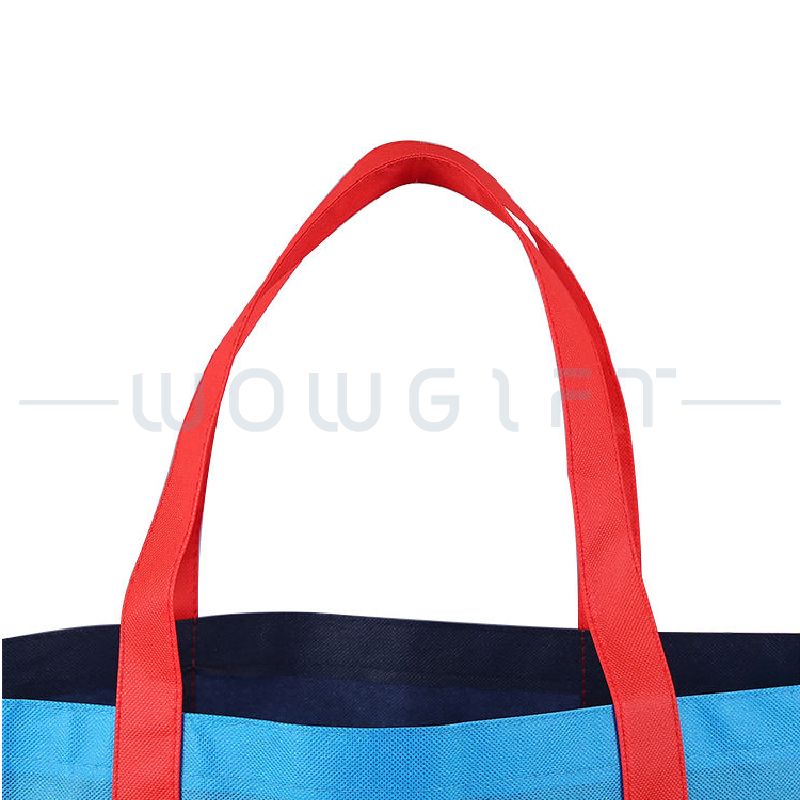 客製拼色不織布提袋．撞色設計購物袋．品牌活動贈品