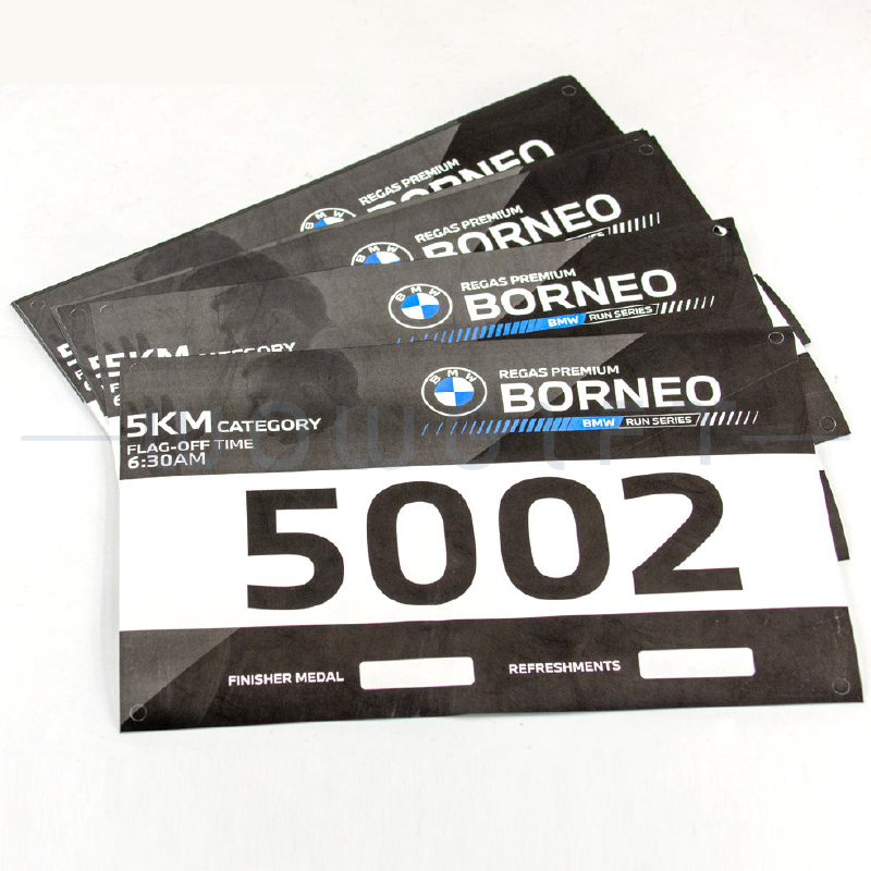 防水路跑號碼布客製．防水賽事號碼牌．馬拉松活動用品