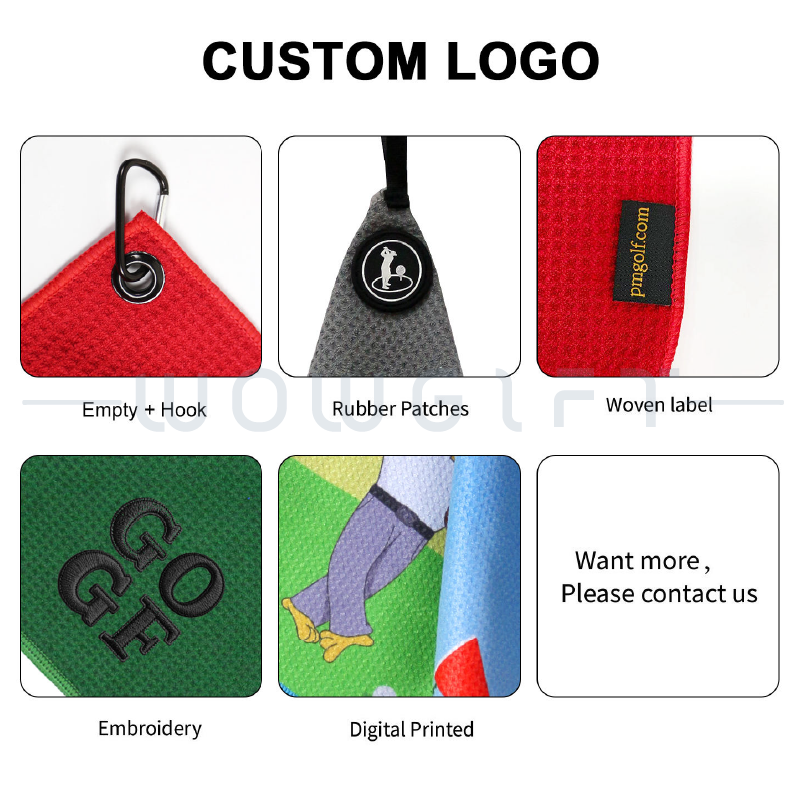 客製磁吸高爾夫球巾．快乾球袋毛巾．高端活動贈品