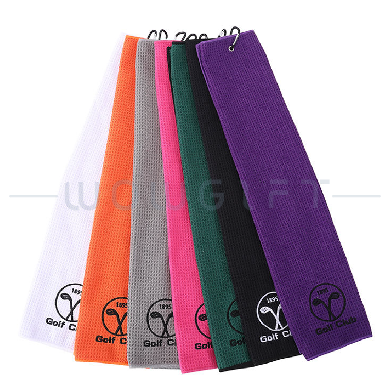 客製高爾夫球巾．掛勾運動毛巾．球場活動贈品