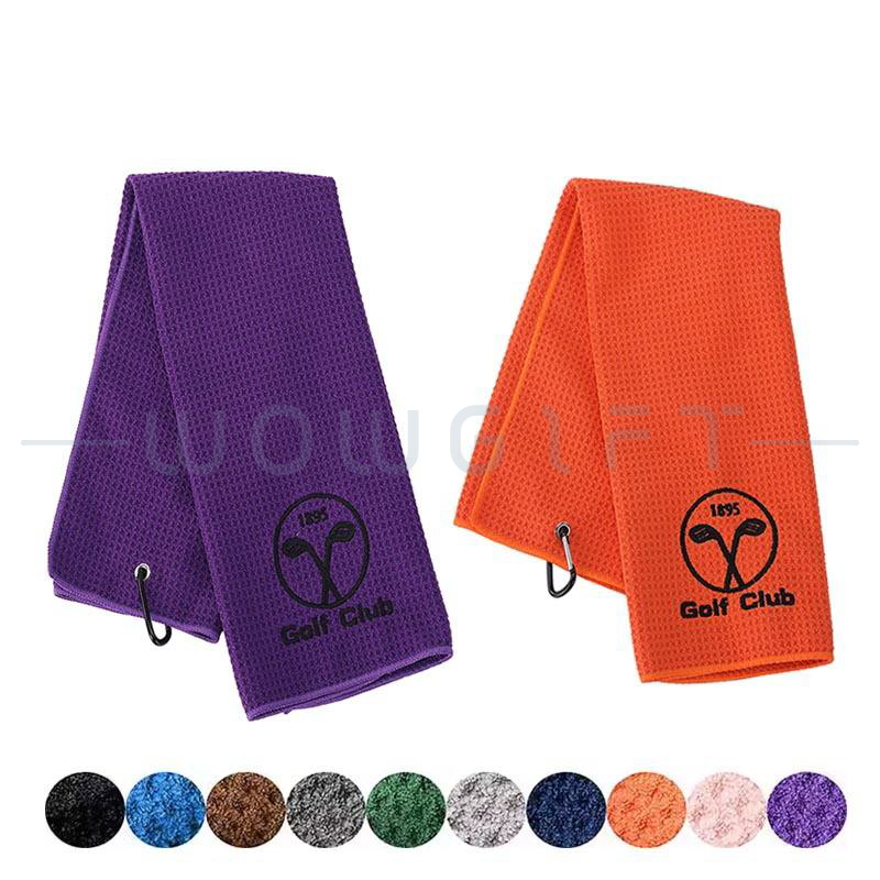 客製高爾夫球巾．掛勾運動毛巾．球場活動贈品