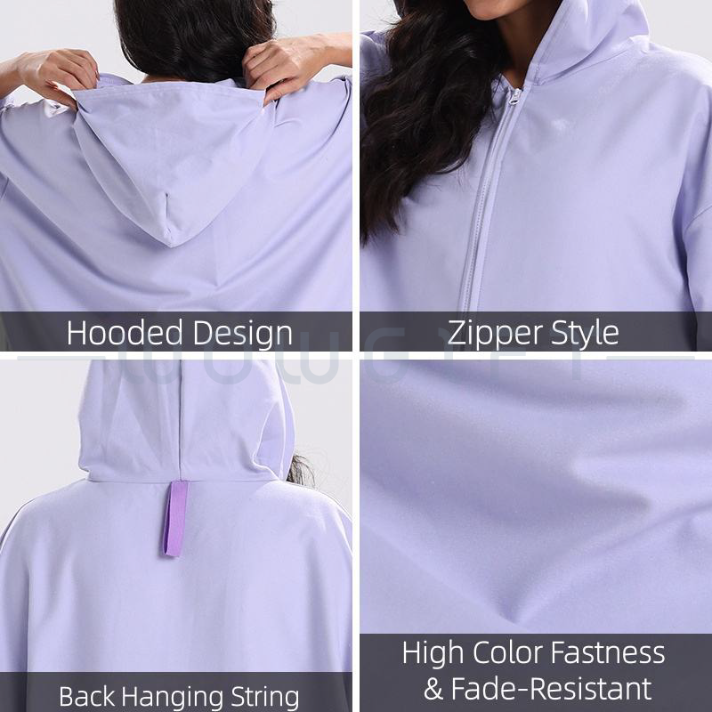 客製連帽拉鍊衝浪斗篷．速乾沙灘浴袍．戶外活動贈品