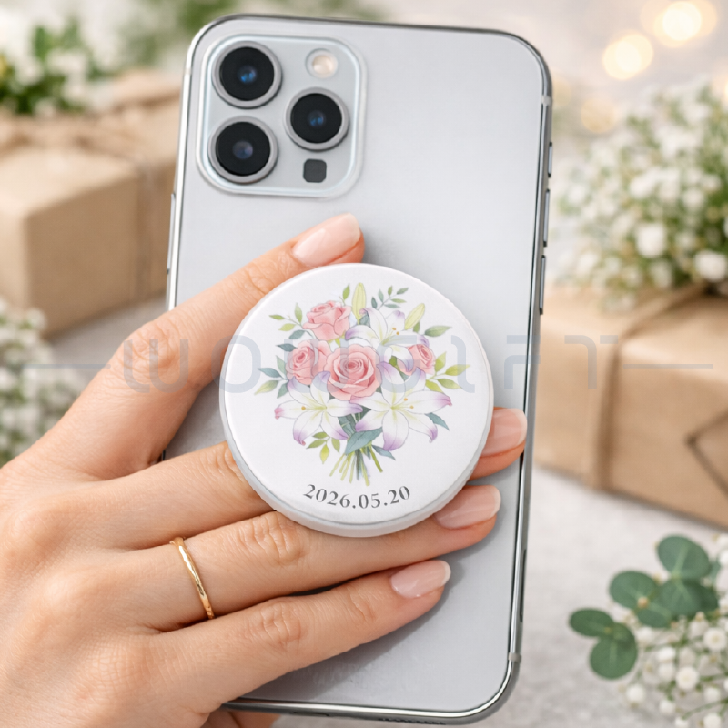 客製氣囊手機支架．婚禮小物紀念禮．新人專屬設計