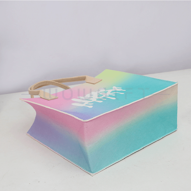 漸層糖果毛氈收納袋｜手提包