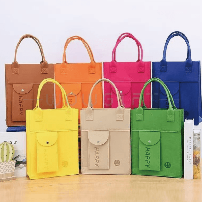 客製化毛氈袋，手提公事包