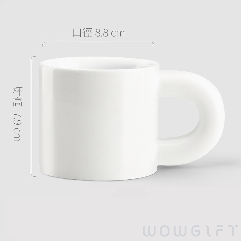 客製胖胖馬克杯禮盒．陶瓷咖啡杯