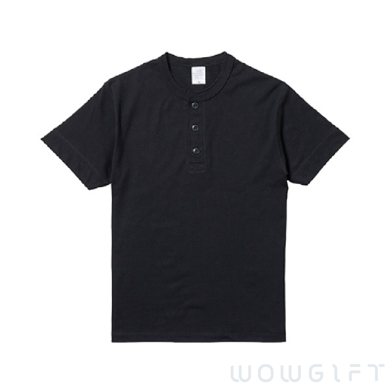 客製亨利領T-shirt．United Athle 5.6oz短袖上衣
