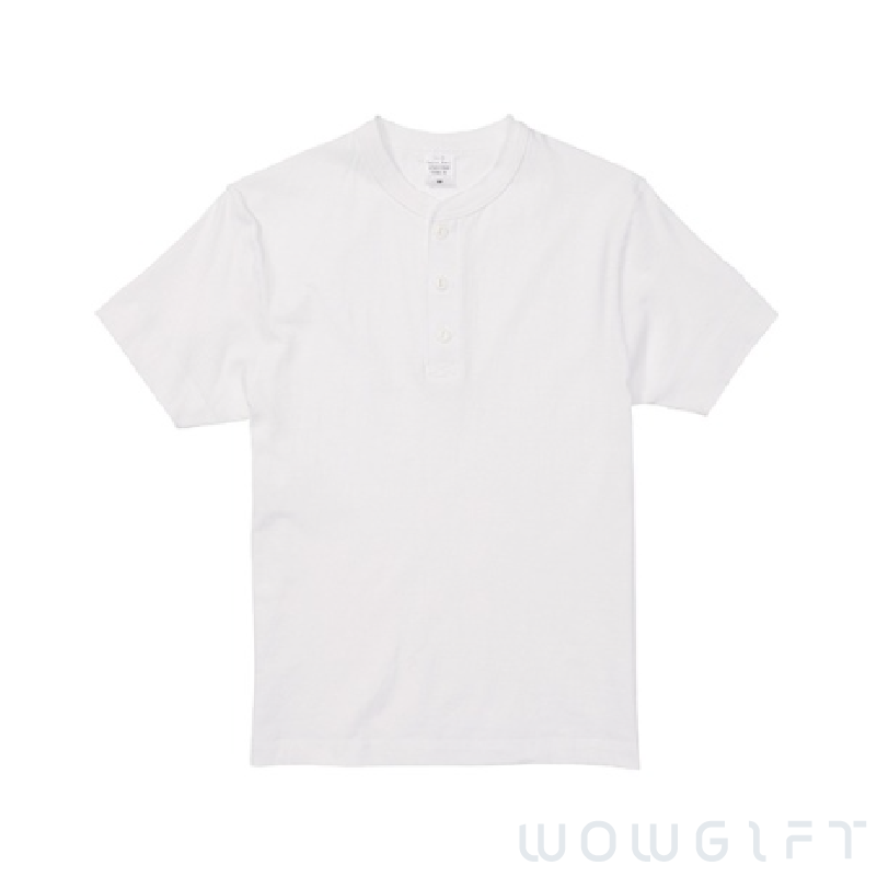 客製亨利領T-shirt．United Athle 5.6oz短袖上衣