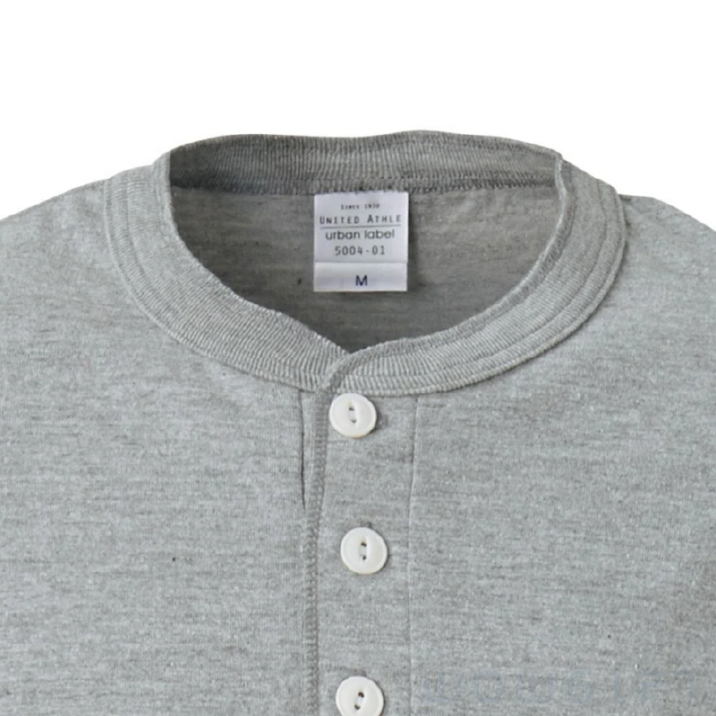 客製亨利領T-shirt．United Athle 5.6oz短袖上衣