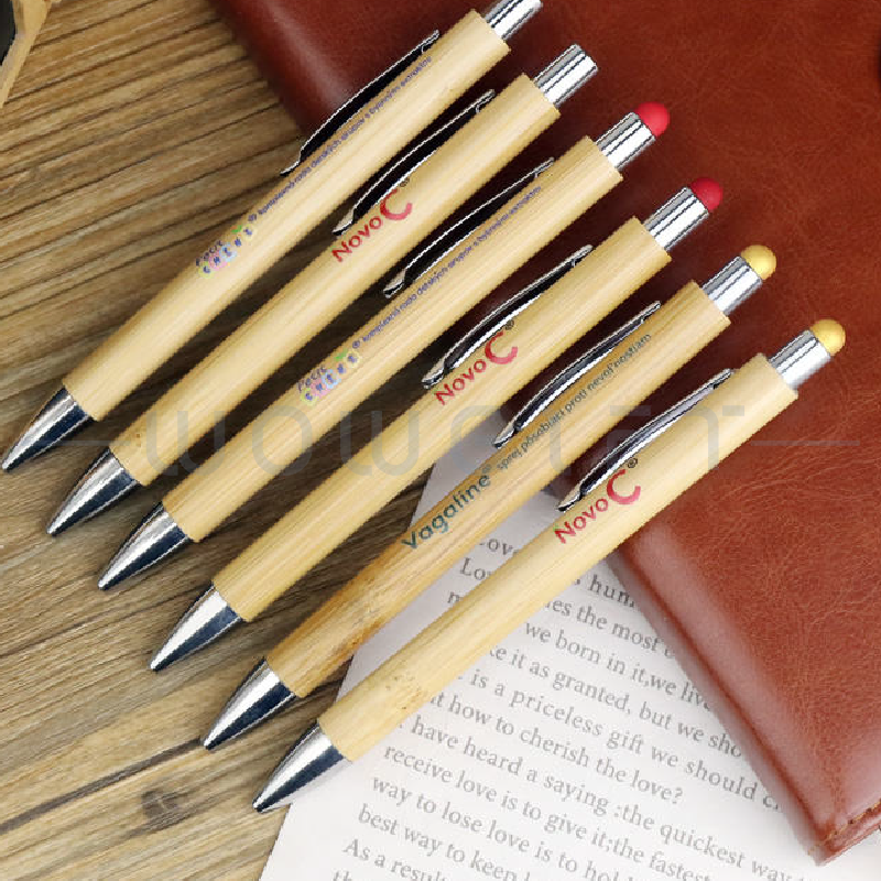客製竹製原子筆．環保木質廣告筆