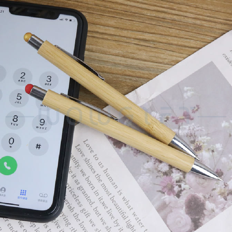 客製竹製原子筆．環保木質廣告筆