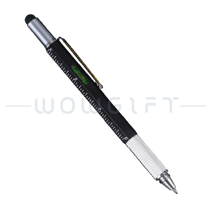 客製多功能原子筆．工具筆附水平尺螺絲起子