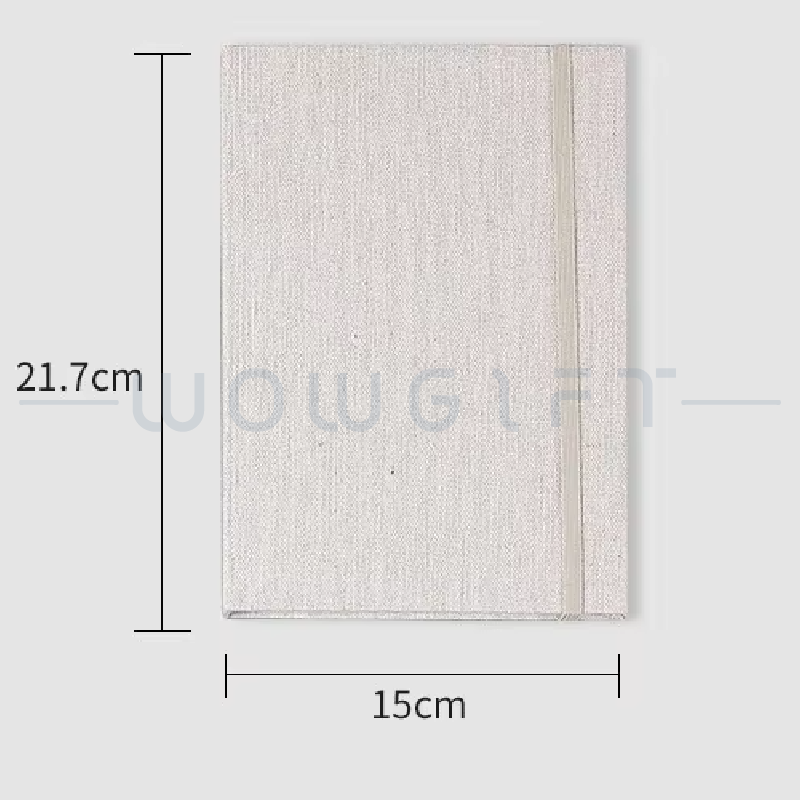 客製A5商務記事本．亞麻布硬面筆記本