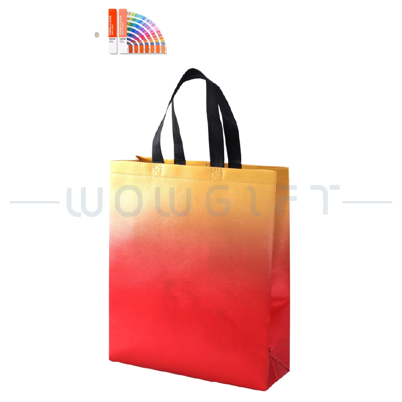 客製漸層環保購物袋．彩色PP手提袋訂製．展覽活動贈品