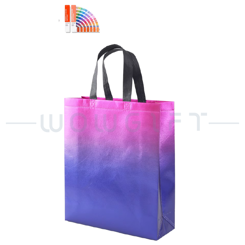 客製漸層環保購物袋．彩色PP手提袋訂製．展覽活動贈品