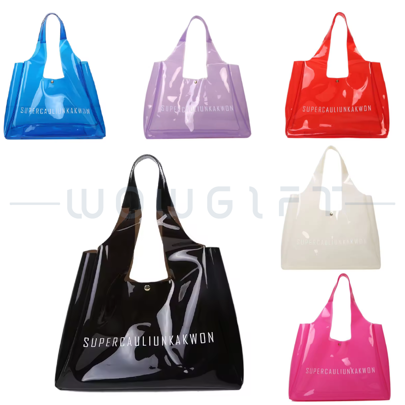 客製透明PVC手提袋．防水購物袋訂製．品牌活動與門市包裝