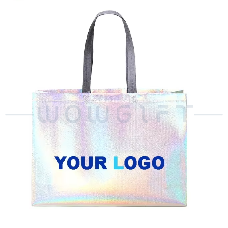 客製雷射光手提袋．炫彩購物袋訂製．展覽活動吸睛贈品