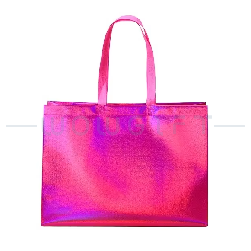 客製雷射光手提袋．炫彩購物袋訂製．展覽活動吸睛贈品