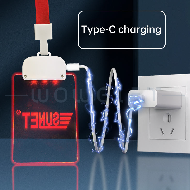 客製發光識別證．LED名牌吊牌訂製