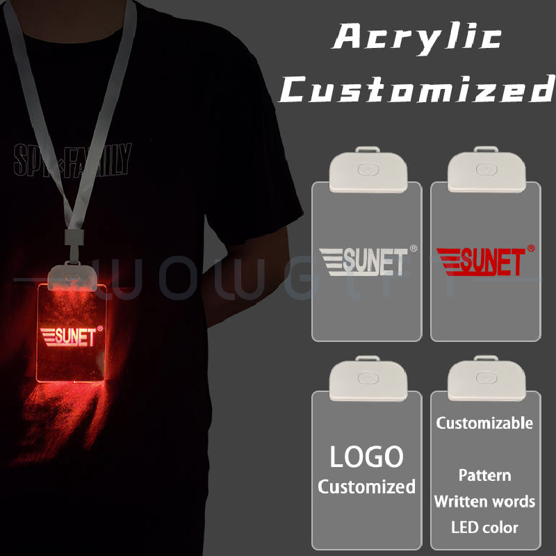 客製發光識別證．LED名牌吊牌訂製