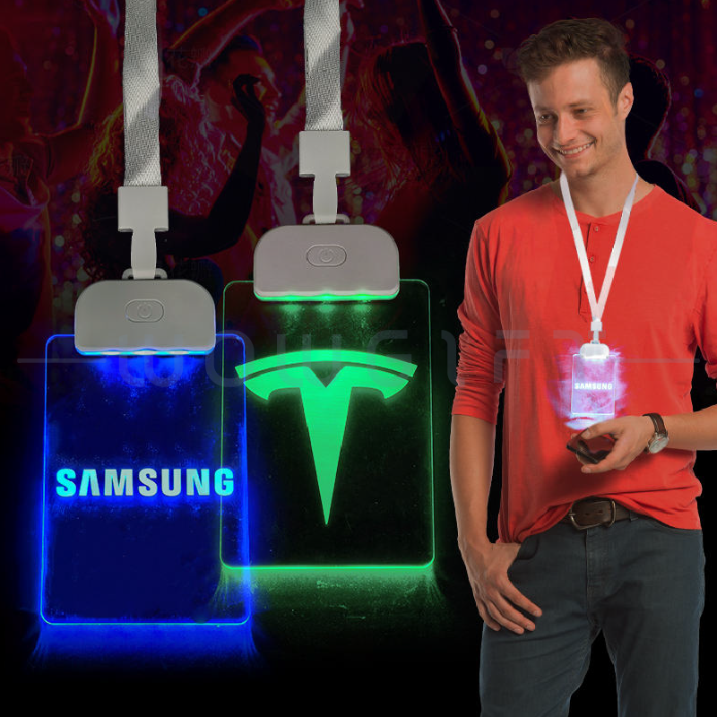 客製發光識別證．LED名牌吊牌訂製