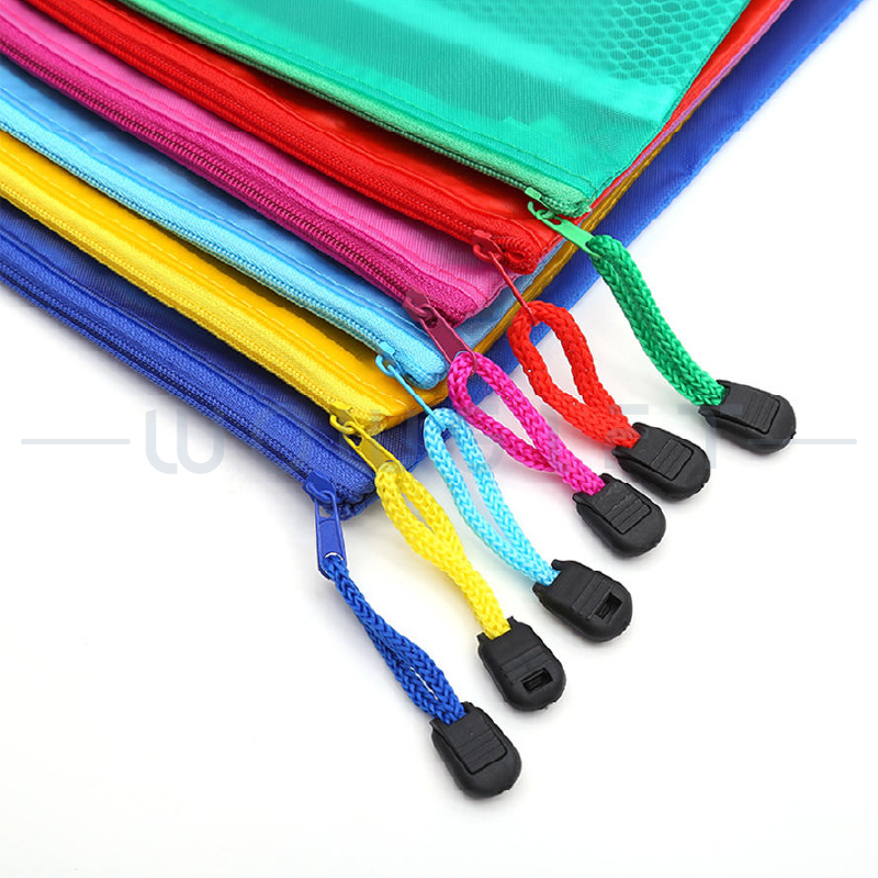 客製A4文件袋．PVC網格拉鍊袋．辦公收納與企業活動贈品