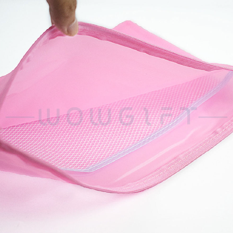 客製A4文件袋．PVC網格拉鍊袋．辦公收納與企業活動贈品