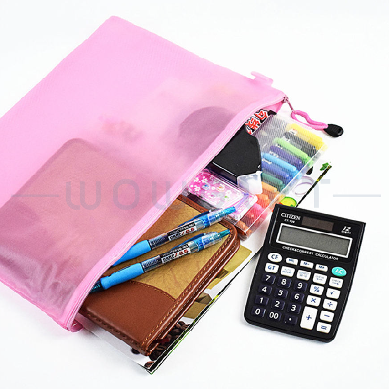 客製A4文件袋．PVC網格拉鍊袋．辦公收納與企業活動贈品