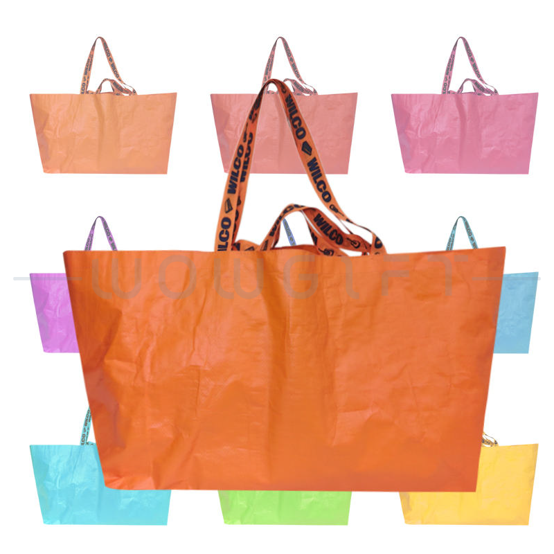 客製大型購物袋．PP編織環保袋．展覽活動發放袋