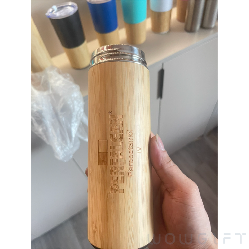客製竹殼保溫杯．304不鏽鋼真空杯
