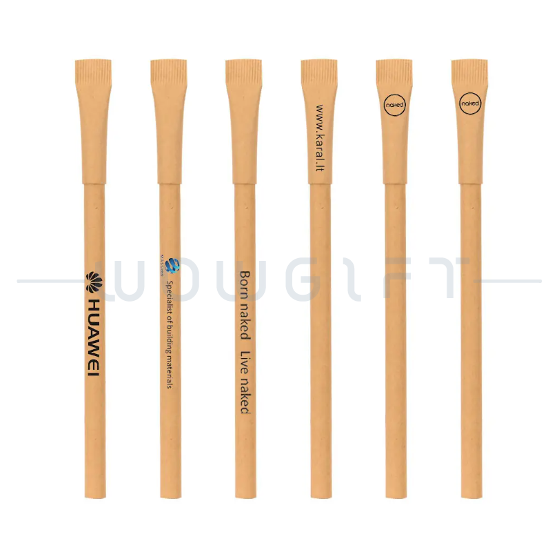 牛皮紙原子筆 · 紙卷環保圓珠筆