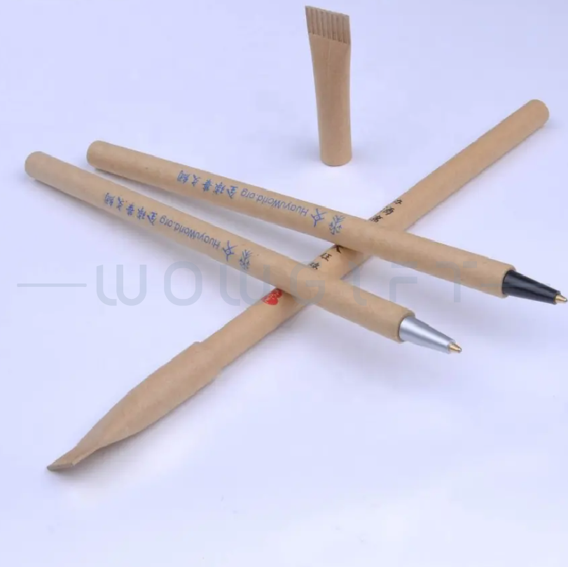 牛皮紙原子筆 · 紙卷環保圓珠筆