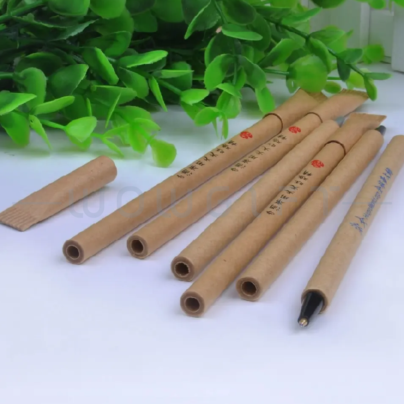 牛皮紙原子筆 · 紙卷環保圓珠筆