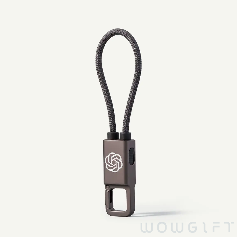 客製多功能充電鑰匙圈．60W快充充電線